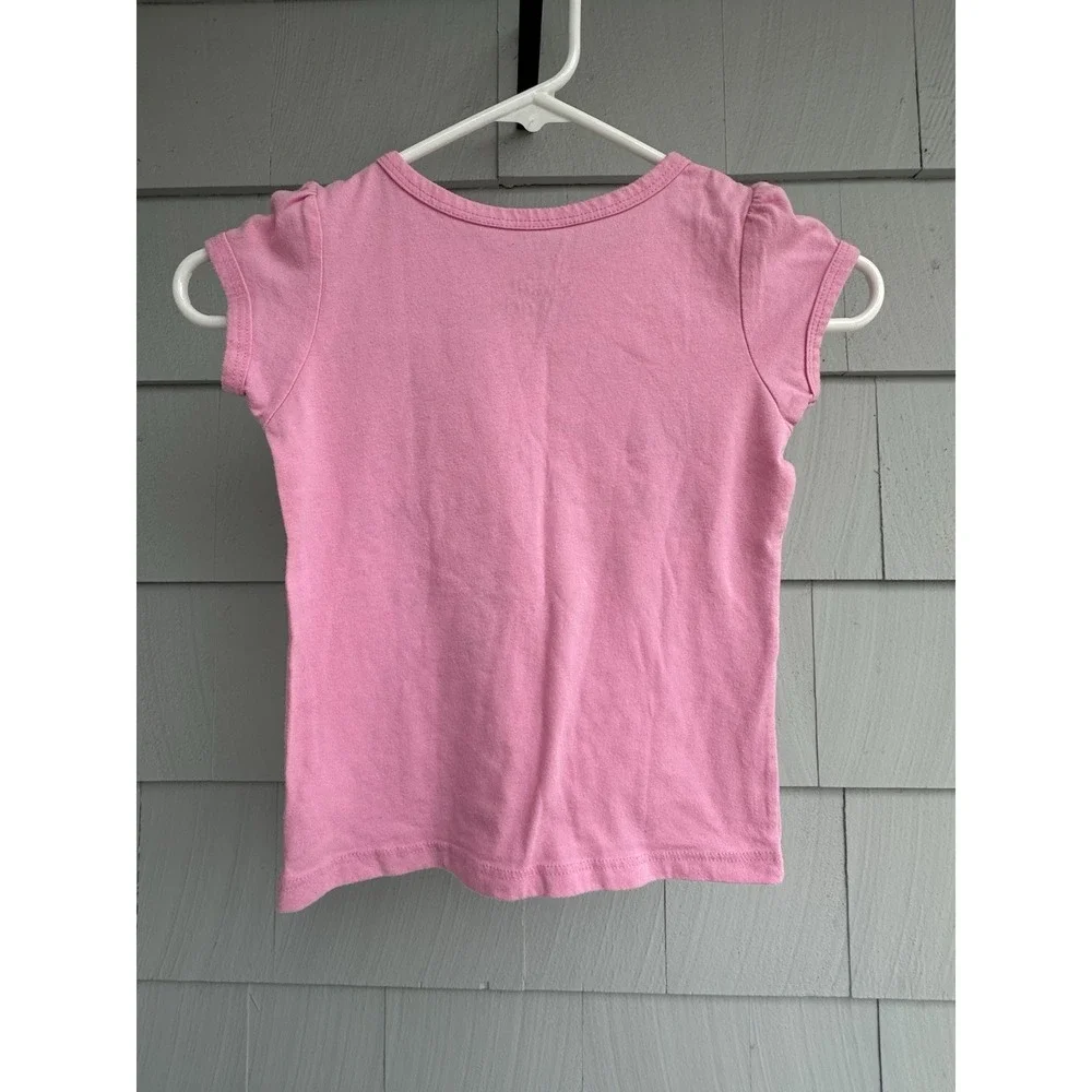 Disney Early 2000's Era It's a Small‎ World Pink T-Shirt Girls 4T XS Made in USA